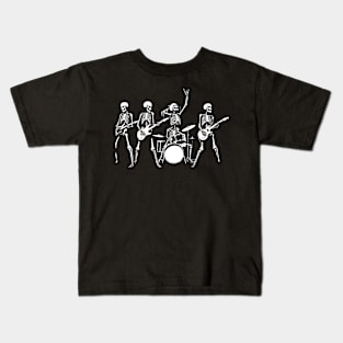 punk rock skeleton band Kids T-Shirt